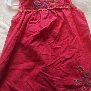 OshKosh B'gosh Red Floral Embroidered Dress